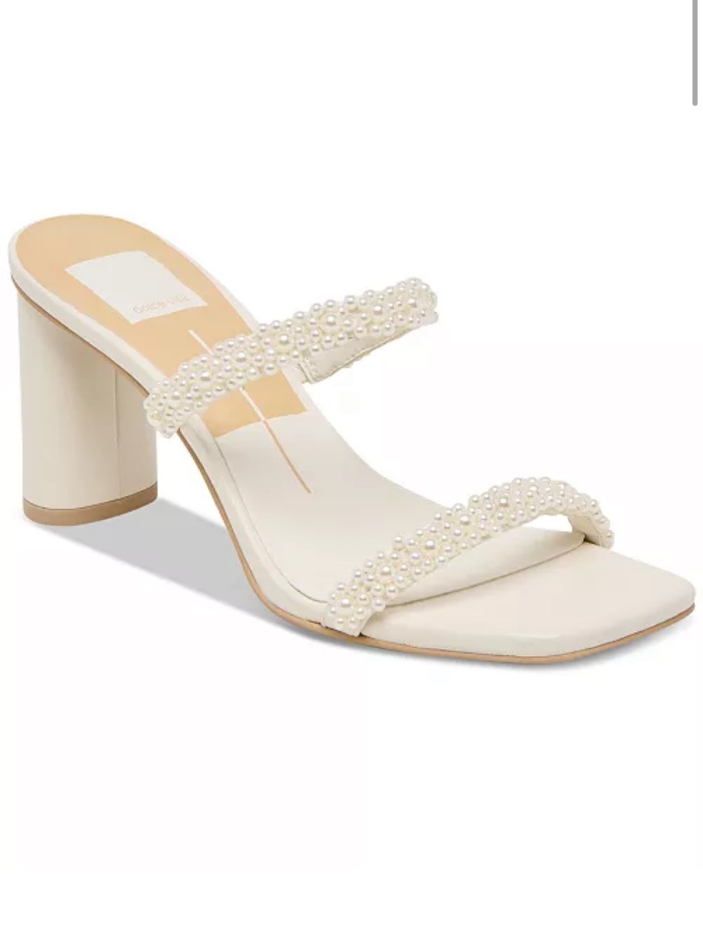 Dolce Vita
Women's Nolah Pearl Beaded Double-Band Block-Heel Dress Sandals
